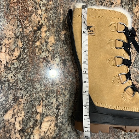 NWT’S Sorel Tan Waterproof Women's Snow Boots SZ 7.5 New - Picture 14 of 14
